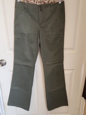 Sanctuary Olive Green Boot Cut Jeans